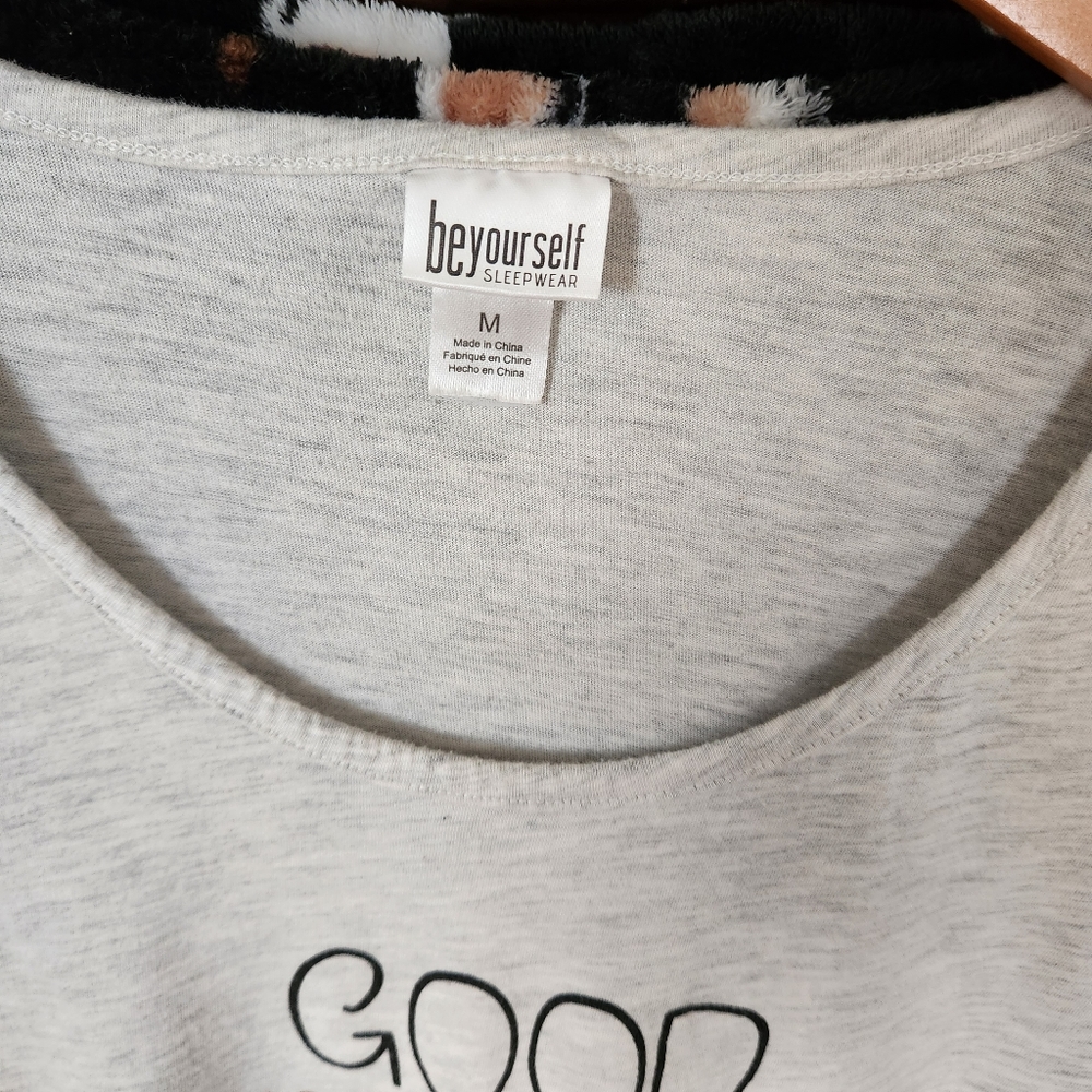 Be Yourself Coffee Printed 2 Piece Pajama Set - Picture 2 of 11